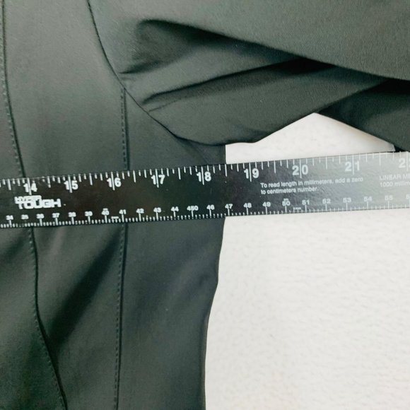 L8 Womens Raincoat Black Trench Size S Mid Length Slicker Spring Water Resistant - Picture 16 of 16